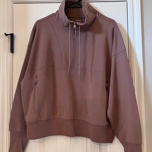 BNWT! Old Navy Dynamic Fleece Zip-Neck Pullover - Toasted Caramel